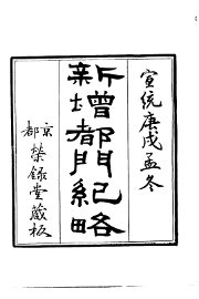 都门纪略 - 封面图