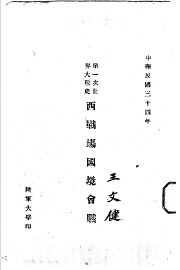 第一次世界大战史  西战场国境会战 - 封面图