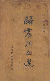 归震川文选 - 封面图