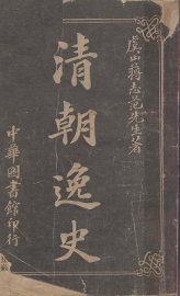 清朝逸史 - 封面图