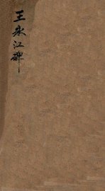 王公（永江）神道碑 - 封面图